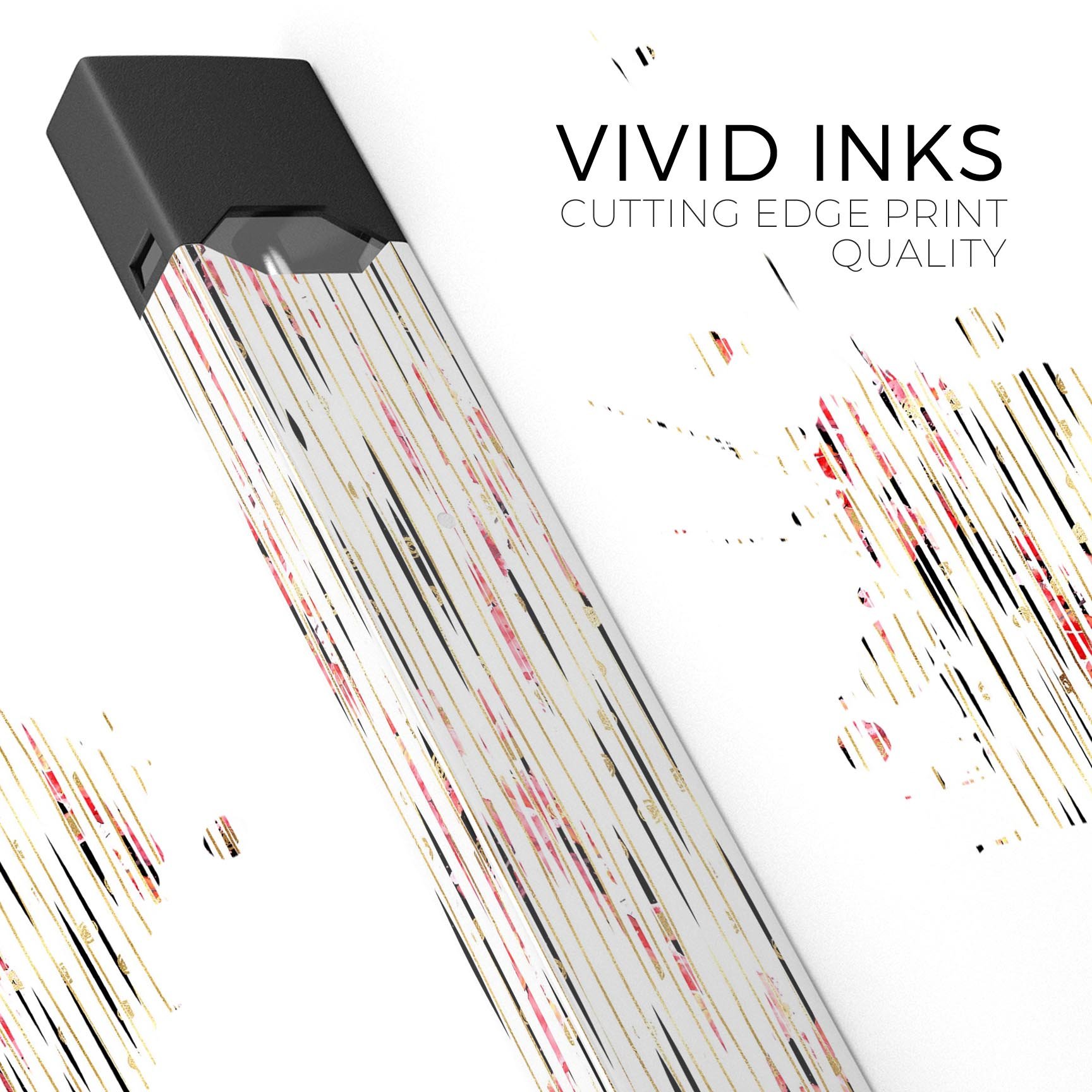 Karamfila Watercolo Poppies V23 skin-wrap for JUUL device, featuring vibrant poppy design and premium protective layer.